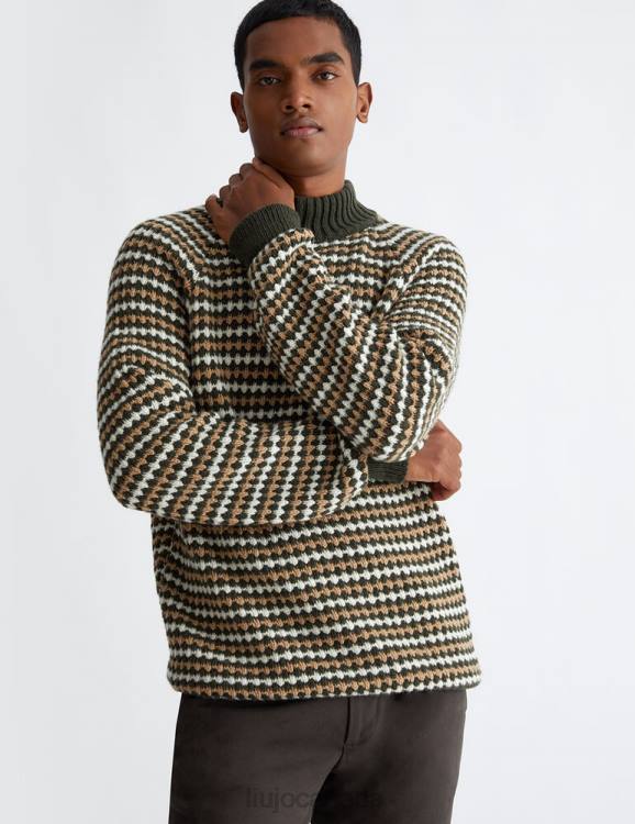 Clothing Liu Jo Striped Wool Pullover Men F6063040