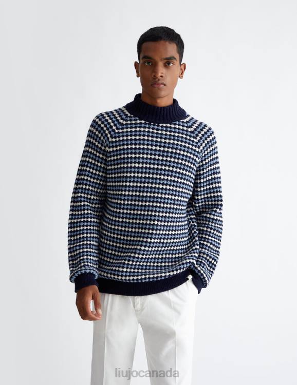 Clothing Liu Jo Striped Wool Pullover Men F6063068