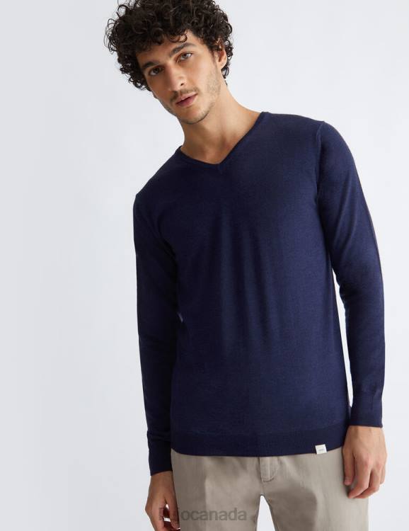 Clothing Liu Jo V-Neck Wool Sweater Men F6062968