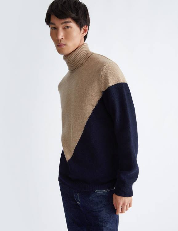 Clothing Liu Jo Wool Blend Turtleneck Men F6063038