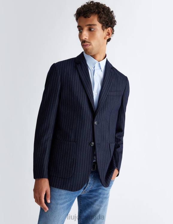 Clothing Liu Jo Pin Striped Regular Fit Blazer Men F6063061