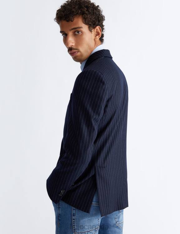 Clothing Liu Jo Pin Striped Regular Fit Blazer Men F6063061