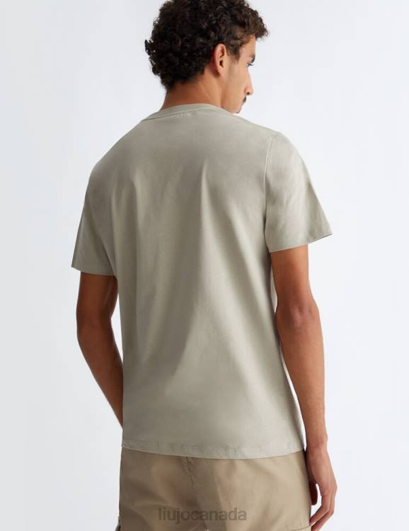 Clothing Liu Jo Grey T-Shirt With Logo Men F6063093
