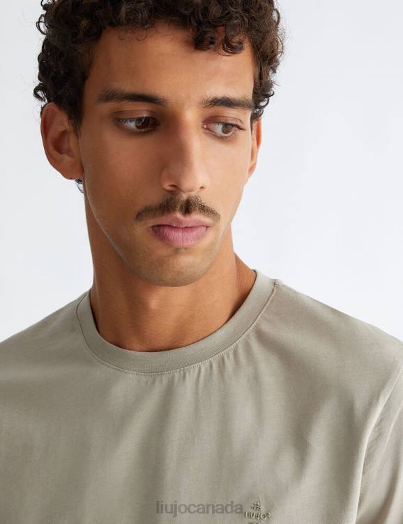 Clothing Liu Jo Grey T-Shirt With Logo Men F6063093