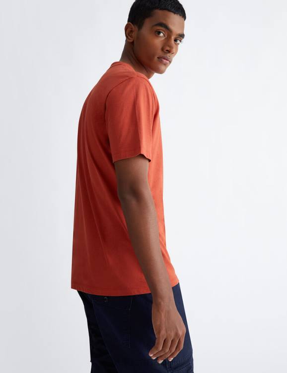 Clothing Liu Jo Red T-Shirt With Logo Men F6063081
