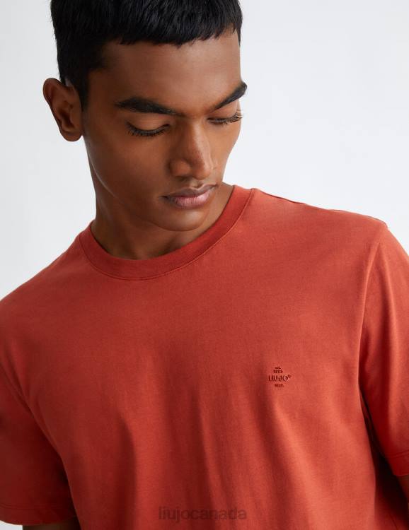 Clothing Liu Jo Red T-Shirt With Logo Men F6063081