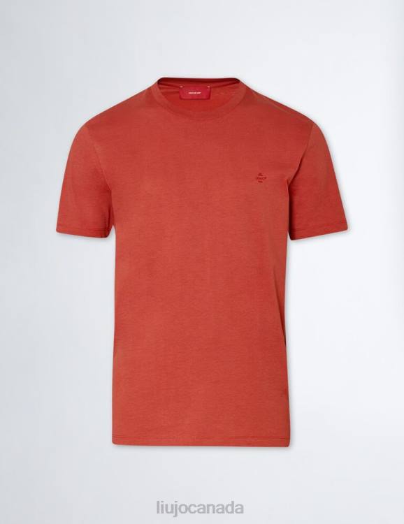 Clothing Liu Jo Red T-Shirt With Logo Men F6063081