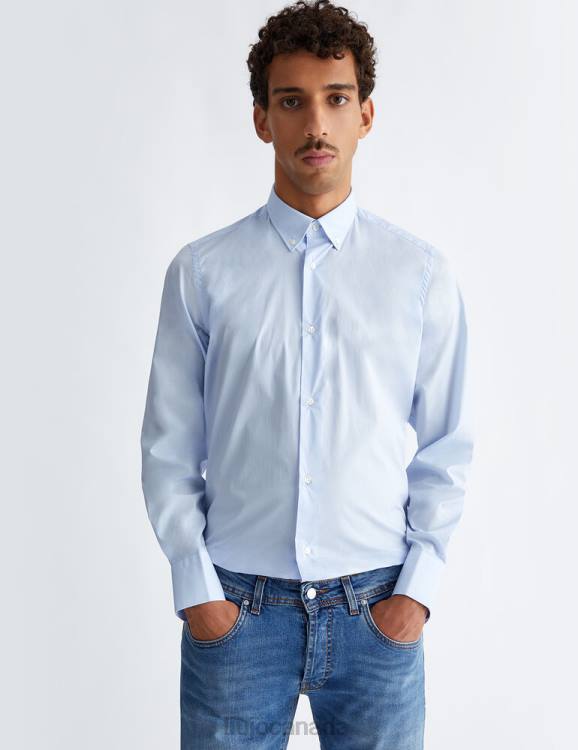 Clothing Liu Jo Blue Slim-Fit Shirt Men F6062951