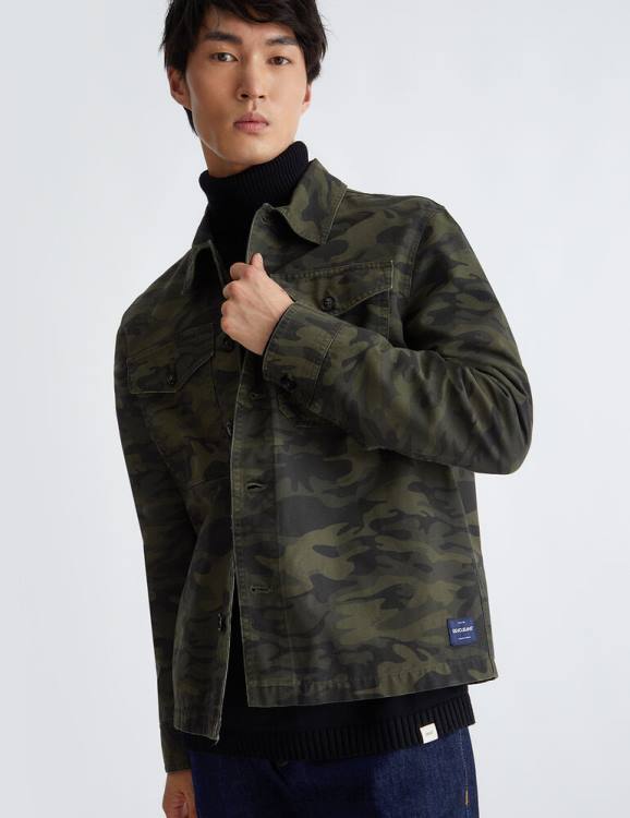 Clothing Liu Jo Camouflage Shirt Men F6062930