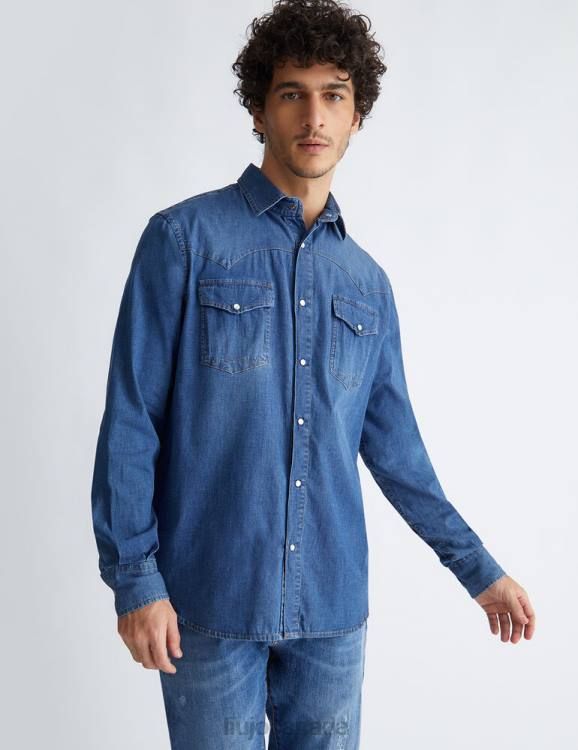 Clothing Liu Jo Denim Shirt Men F6062902