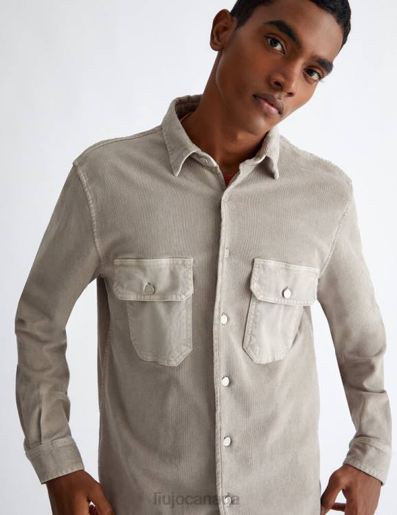 Clothing Liu Jo Oversize Velvet Shirt Men F6063025