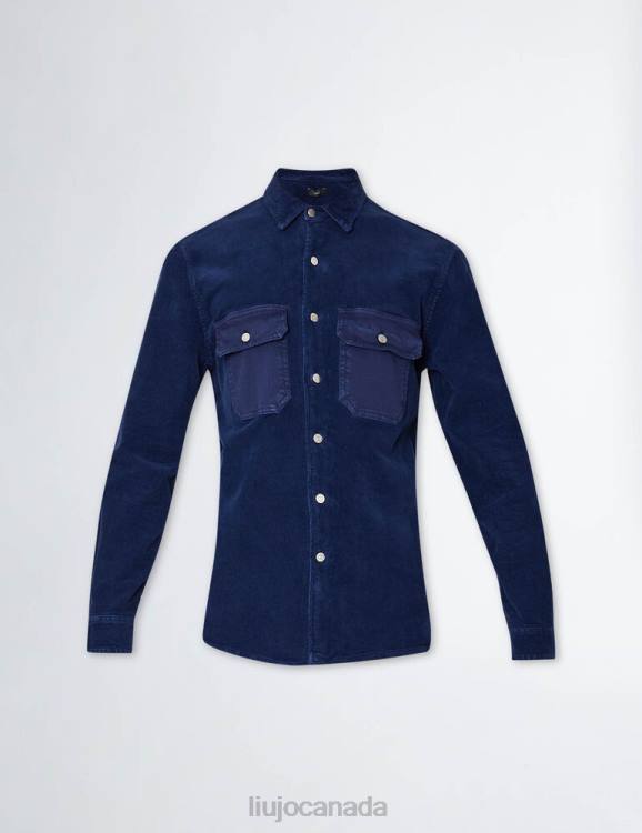 Clothing Liu Jo Oversize Velvet Shirt Men F6063037