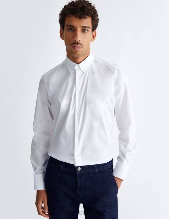 Clothing Liu Jo White Slim-Fit Shirt Men F6062961