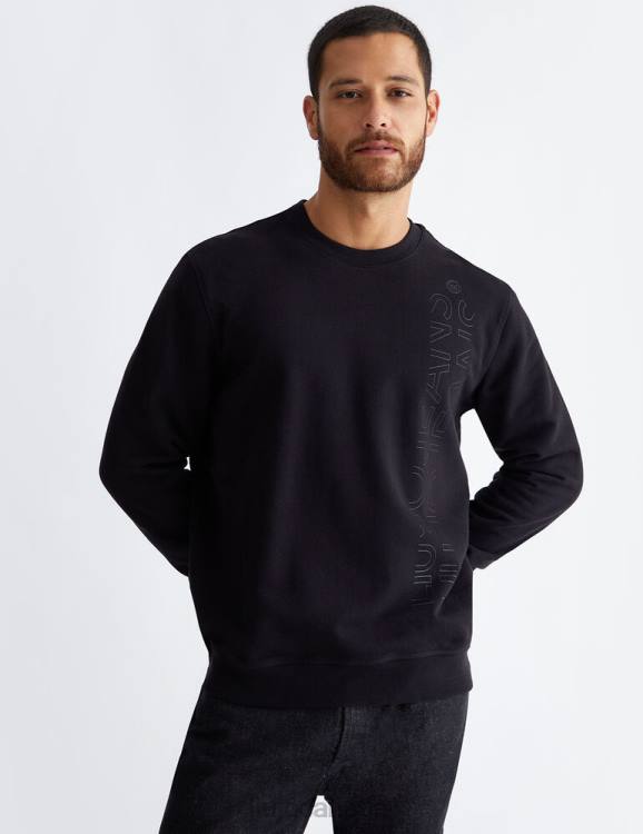 Clothing Liu Jo Black Sweatshirt With Logo Men F6062887