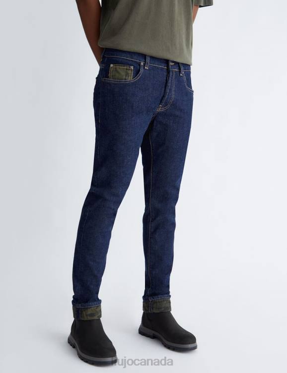 Clothing Liu Jo Slim Fit Jeans With Camouflage Men F6063142
