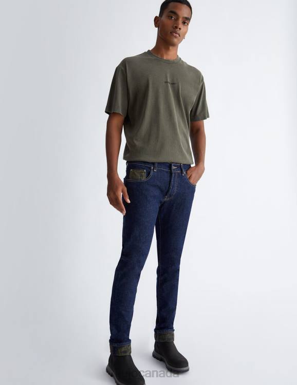 Clothing Liu Jo Slim Fit Jeans With Camouflage Men F6063142