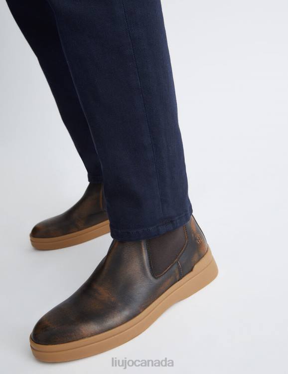 Shoes Liu Jo Brushed Leather Beatles Ankle Boots Men F6063146