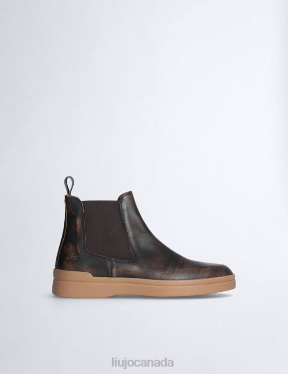 Shoes Liu Jo Brushed Leather Beatles Ankle Boots Men F6063146