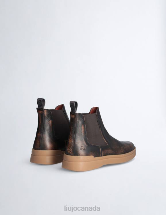 Shoes Liu Jo Brushed Leather Beatles Ankle Boots Men F6063146