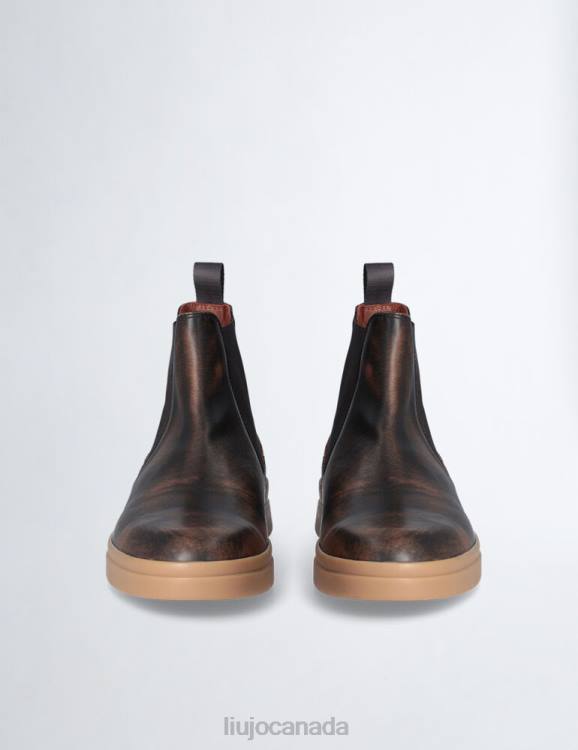 Shoes Liu Jo Brushed Leather Beatles Ankle Boots Men F6063146