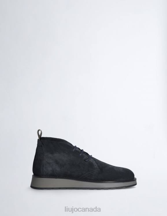 Shoes Liu Jo Leather Laced Ankle Boots Men F6063161