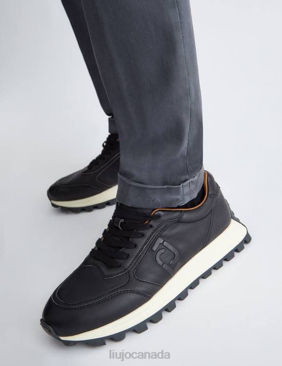 Shoes Liu Jo Brushed Leather Sneakers Men F6063167