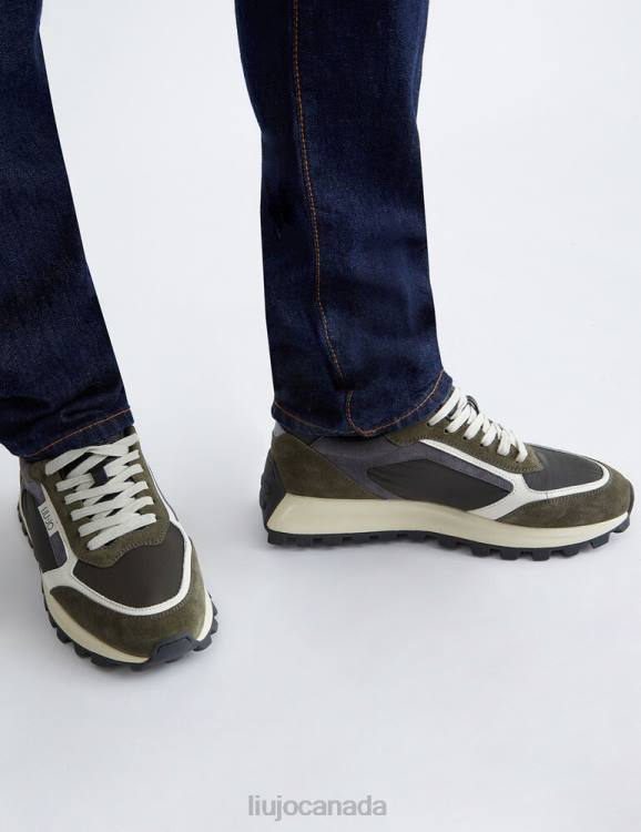 Shoes Liu Jo Nylon And Suede Sneakers Men F6063166