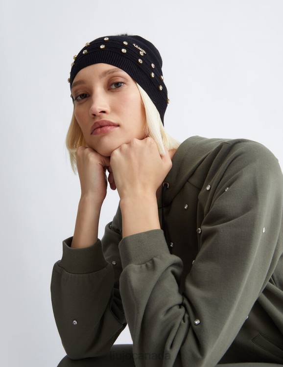 Accessories Liu Jo Beanie With Jewel Stones Women F6061216