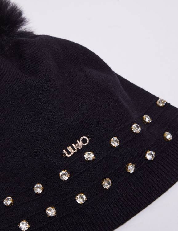 Accessories Liu Jo Beanie With Jewel Stones Women F6061216