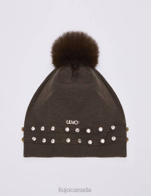 Accessories Liu Jo Beanie With Jewel Stones Women F6062274