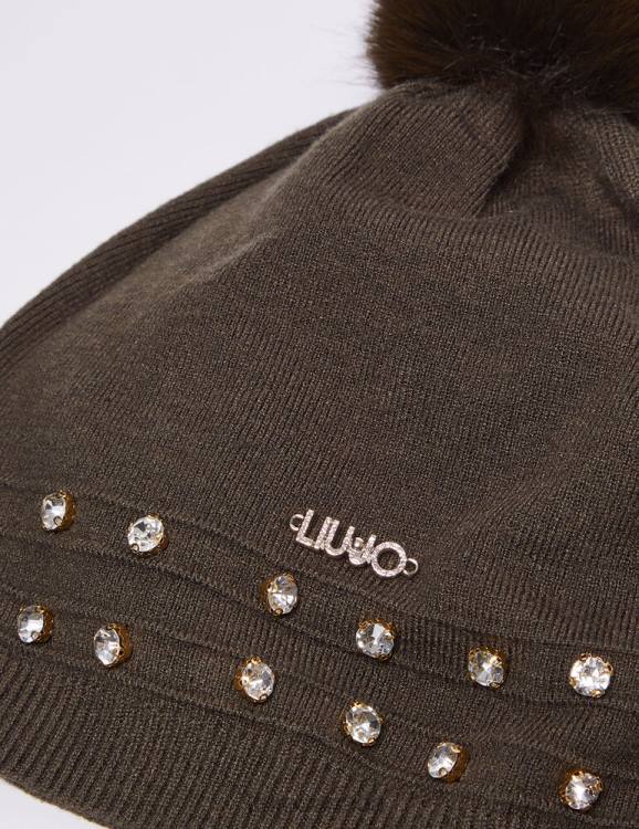 Accessories Liu Jo Beanie With Jewel Stones Women F6062274