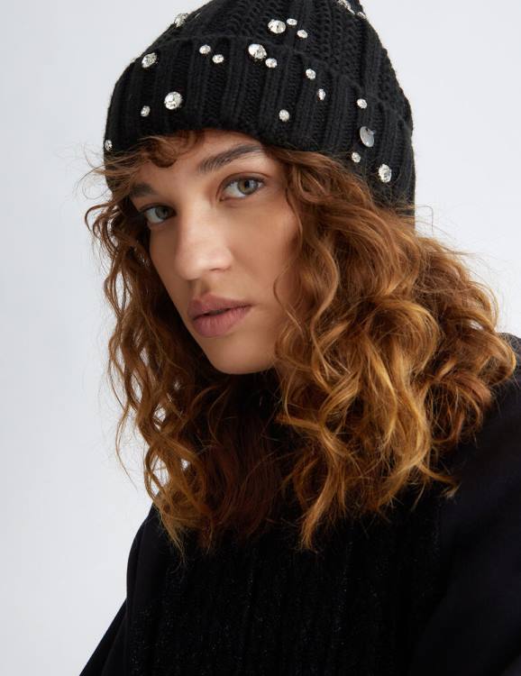 Accessories Liu Jo Cap With Rhinestones Women F6062119