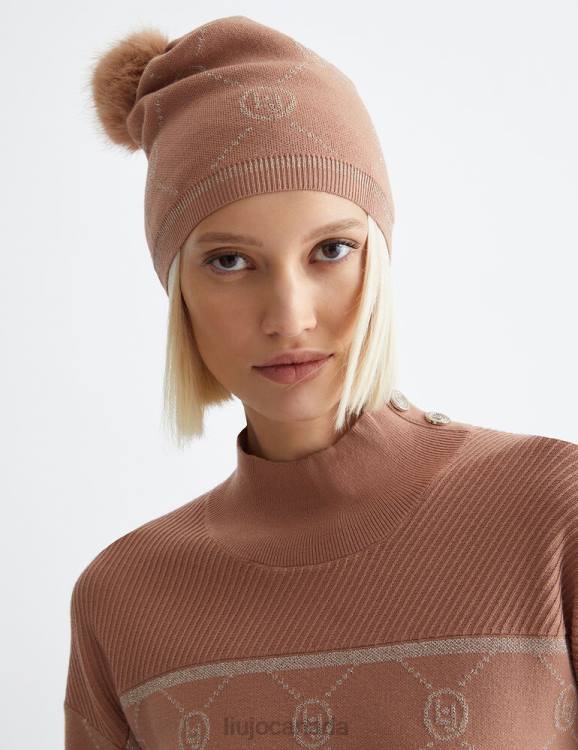 Accessories Liu Jo Jacquard Beanie With Logo Women F606436
