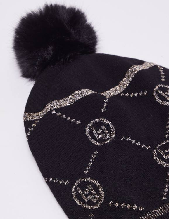 Accessories Liu Jo Jacquard Beanie With Logo Women F606553