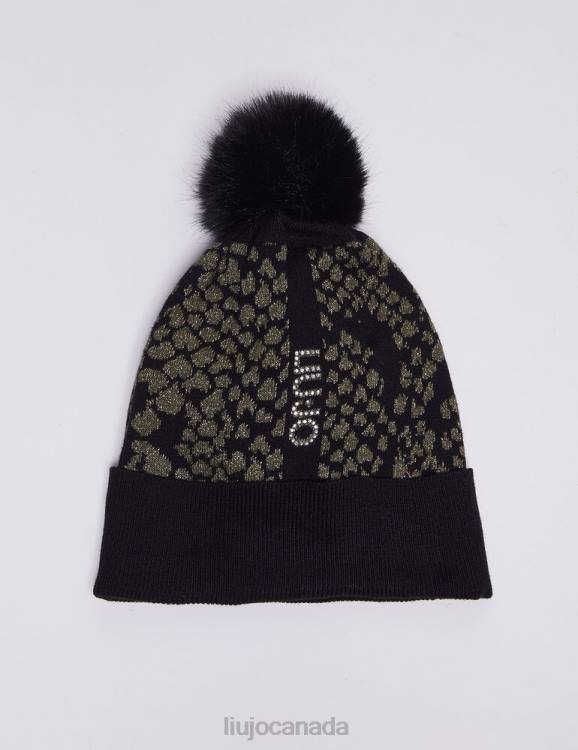 Accessories Liu Jo Jacquard Beanie With Pompom Women F606459