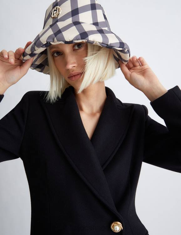 Accessories Liu Jo Nylon Check Bucket Hat Women F6062082