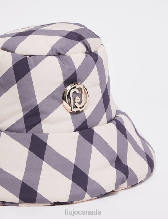 Accessories Liu Jo Nylon Check Bucket Hat Women F6062082