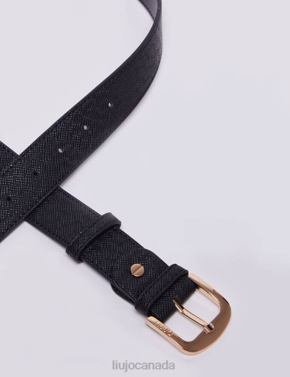 Accessories Liu Jo Black Belt With Logo Women F6062003