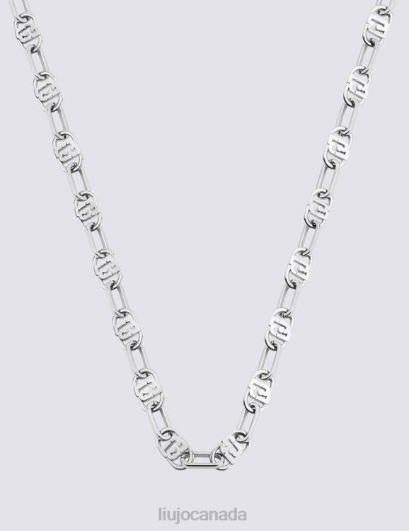 Accessories Liu Jo Monogram Chain Necklace Women F6062059