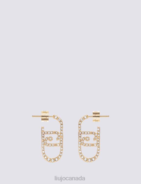 Accessories Liu Jo Monogram Earrings With Diamantes Women F6062078