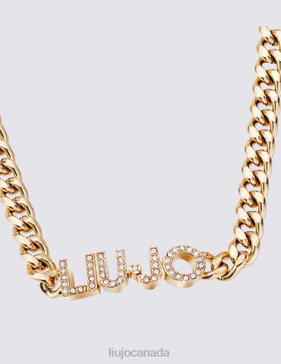 Accessories Liu Jo Necklace With Bejewelled Logo Women F6062062