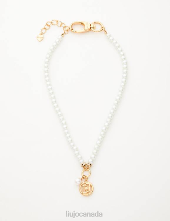 Accessories Liu Jo Pearl Necklace With Logo Women F6062294