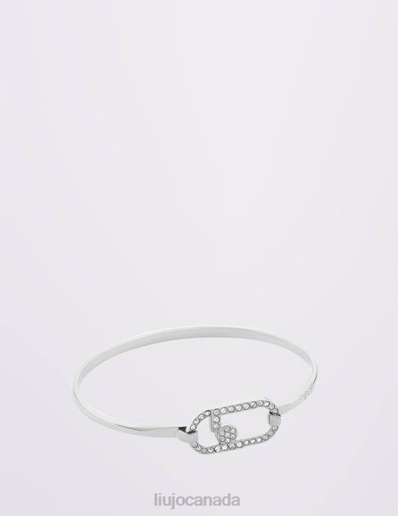 Accessories Liu Jo Semi-Rigid Bracelet With Rhinestones Women F6062100