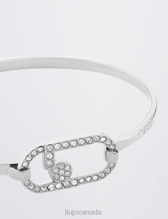 Accessories Liu Jo Semi-Rigid Bracelet With Rhinestones Women F6062100