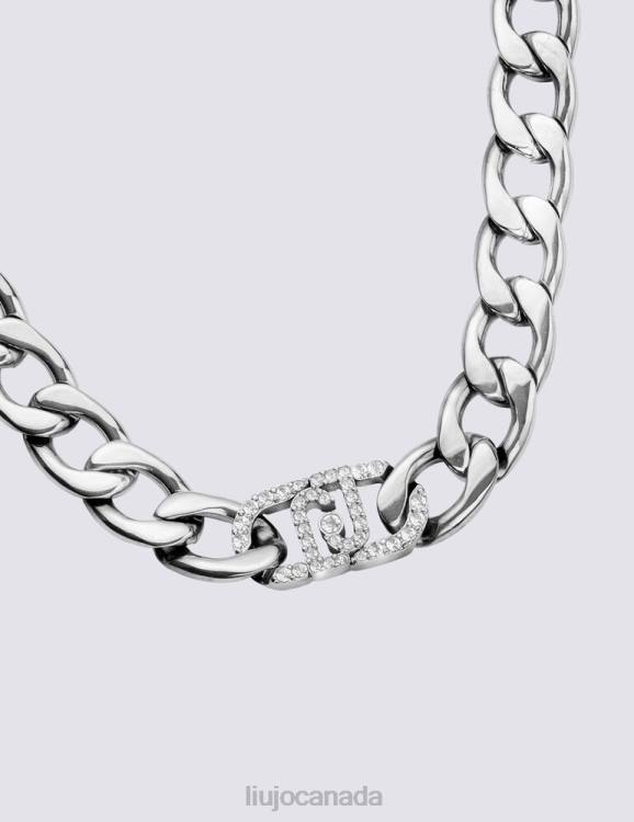 Accessories Liu Jo Steel Necklace With Diamantes Women F6062093