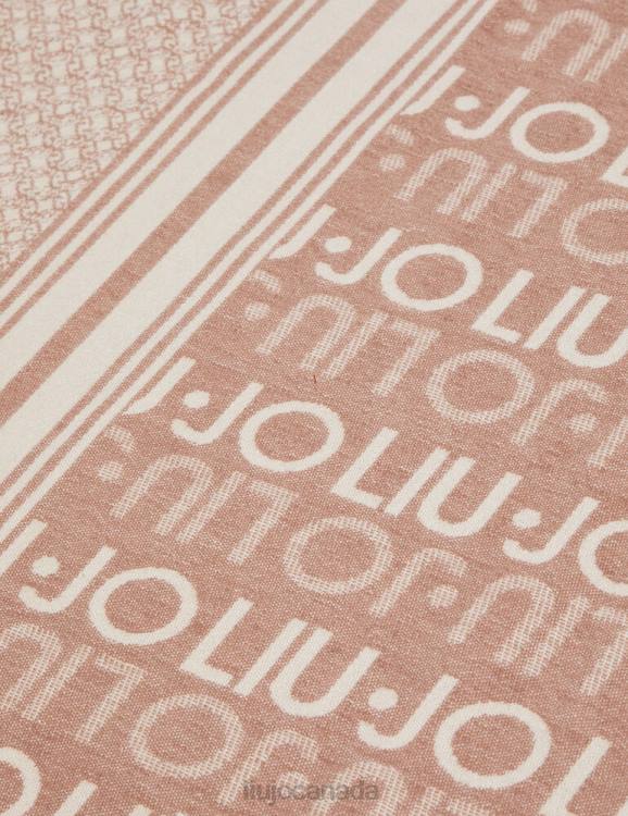 Accessories Liu Jo Beige Stole With Logo Women F6062128