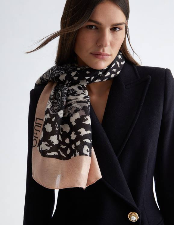 Accessories Liu Jo Eco-Friendly Animal-Print Foulard Women F6062167