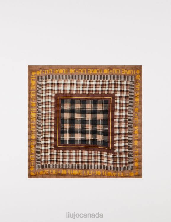 Accessories Liu Jo Eco-Friendly Check Scarf Women F6062267