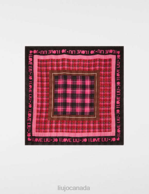 Accessories Liu Jo Eco-Friendly Check Scarf Women F6062268