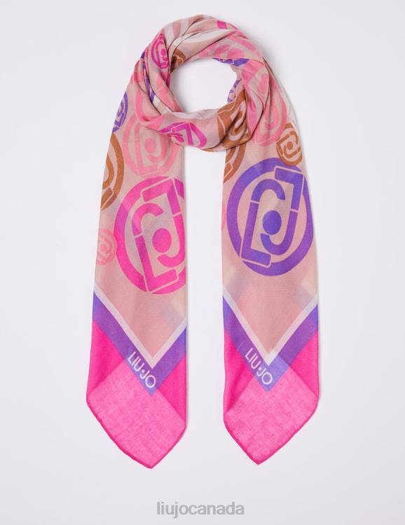 Accessories Liu Jo Eco-Friendly Scarf With Logo Women F6062217